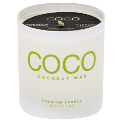 Coconut Candle 8oz Green Tea - Each