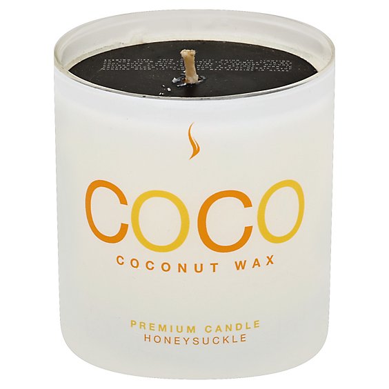 Coconut Candle 8oz Honeysuckle - Each