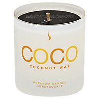 Coconut Candle 8oz Honeysuckle - Each - Image 1