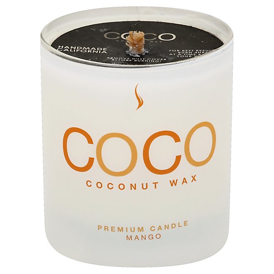 Coconut Candle 8oz Mango - Each