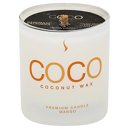 Coconut Candle 8oz Mango - Each - Image 1