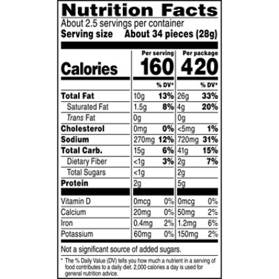 CHEETOS Snacks Cheese Flavored Snowflakes White Cheddar - 2.625 Oz - Image 2