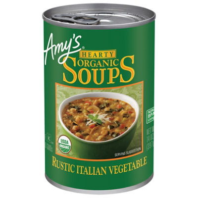 Amy's Organic Hearty Rustic Italian Vegetable Soup - 14 Oz - Image 1