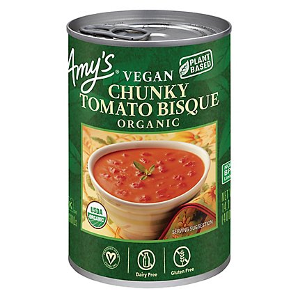 Amys Soups Organic Low Fat Vegan Chunky Tomato Bisque - 14.1 Oz - Image 2