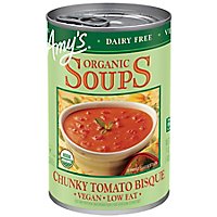 Amys Soups Organic Low Fat Vegan Chunky Tomato Bisque - 14.1 Oz - Image 1