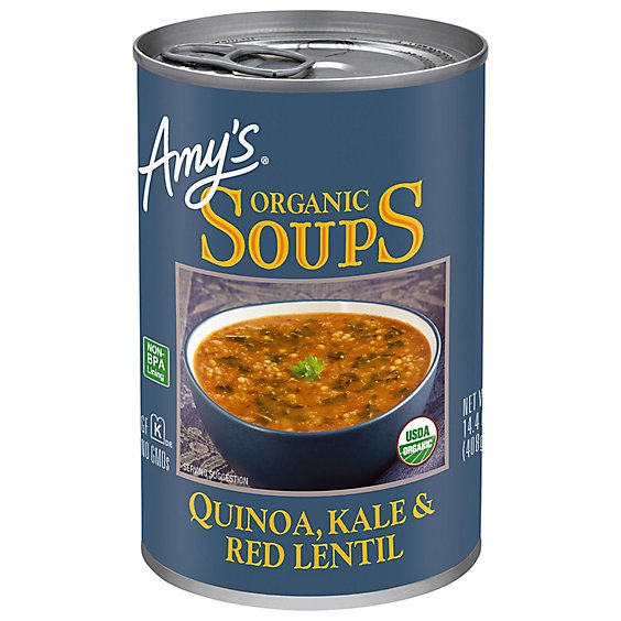 Amy's Quinoa Kale & Red Lentil Soup - 14.4 Oz