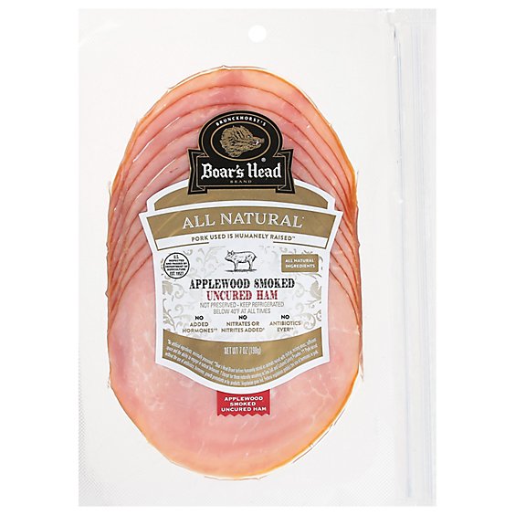 Boars Head Simplicity Applewood Smoked Uncured Ham - 7 Oz