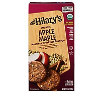Hilarys Breakfast Sausage Patties Veggie Apple Maple 4 Count - 7.3 Oz