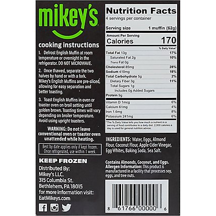 Mikeys Muffins English Original 4 Count - 8.8 Oz - Image 6