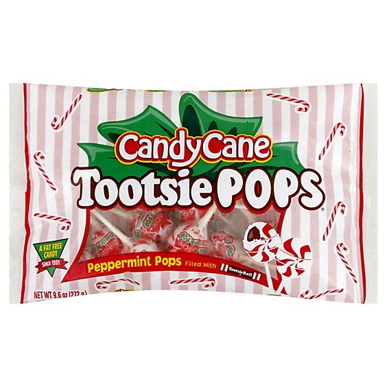 Tootsie Roll Pops Candy Cane Peppermint - 9.6 Oz