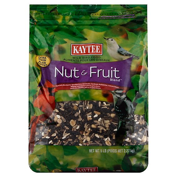 Kaytee Pet Food Wild Bird Nut & Fruit Blend Bag - 5 Lb