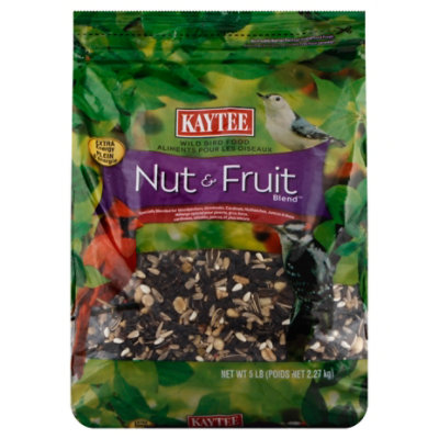 Kaytee Pet Food Wild Bird Nut & Fruit Blend Bag - 5 Lb
