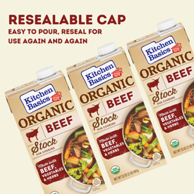 Kitchen Basics Organic Beef Stock Carton - 32 Oz - Image 2