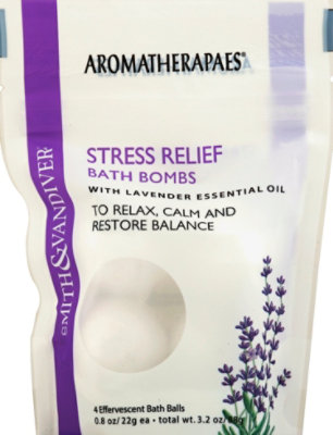 Aromatherapaes Bath Bombs Stress Relief with Lavender Essential Oil - 4-0.8 Oz - Image 2