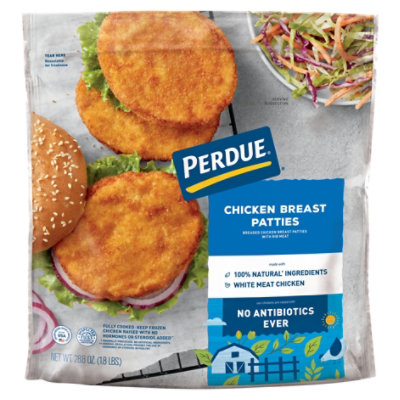 PERDUE Chicken Breast Patties Fully Cooked Frozen Meal - 28.8 Oz - Image 2