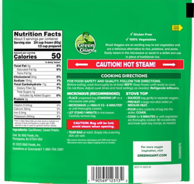 Green Giant Riced Veggies Cauliflower & Sweet Potato - 10 Oz - Image 5