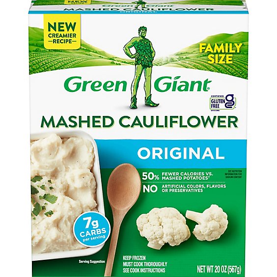 Green Giant Mashed Cauliflower Original With Olive Oil & Sea Salt - 20 Oz