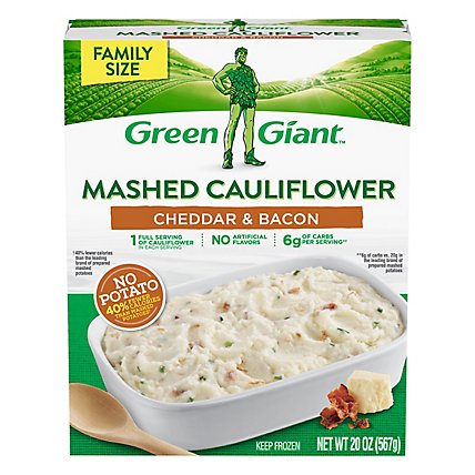 Green Giant Mashed Cauliflower Cheddar & Bacon - 20 Oz - Image 2