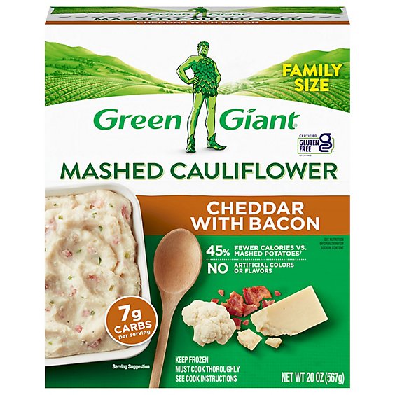 Green Giant Mashed Cauliflower Cheddar & Bacon - 20 Oz