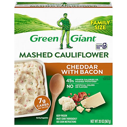 Green Giant Mashed Cauliflower Cheddar & Bacon - 20 Oz - Image 1