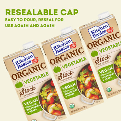 Kitchen Basics Organic Vegetable Stock Carton - 32 Oz - Image 2