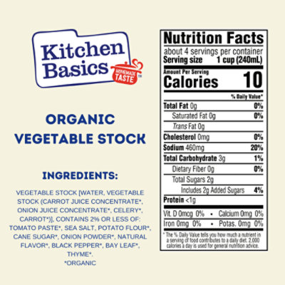 Kitchen Basics Organic Vegetable Stock Carton - 32 Oz - Image 4