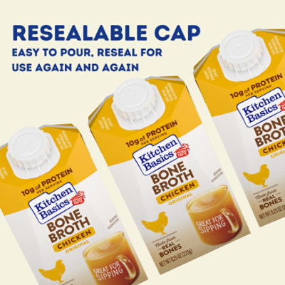 Kitchen Basics Original Chicken Bone Broth Carton - 8.25 Oz - Image 2