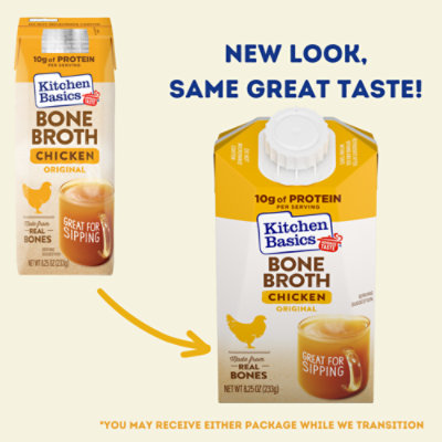 Kitchen Basics Original Chicken Bone Broth Carton - 8.25 Oz - Image 3