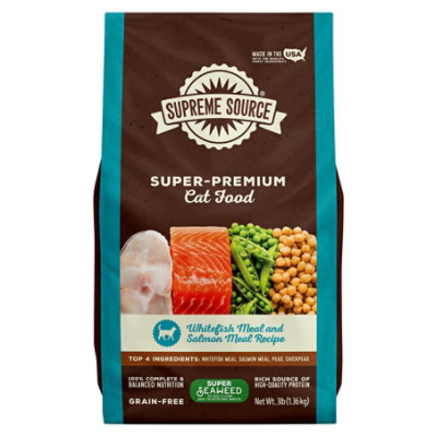 Supreme Source Cat Food Grain Free Adult Whitefish Meal And Salmon Bag - 3 Lb - Image 3