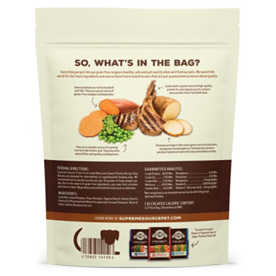Supreme Source Lamb Meal And Sweet Potato Grain Free Dog Biscuits Pouch - 16 Oz - Image 4