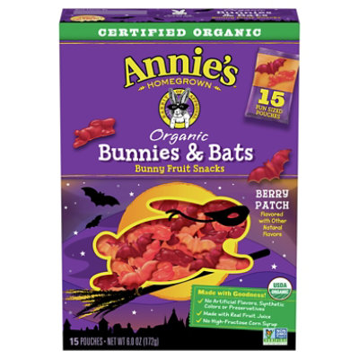 Annies Homegrown Organic Fruit Snacks Bunnies & Bats Berry Patch - 6 Oz