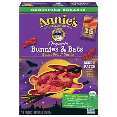 Annies Homegrown Organic Fruit Snacks Bunnies & Bats Berry Patch - 6 Oz