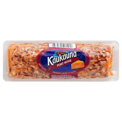 Kaukauna Port Wine Spreadable Cheese Log - 10 Oz. - Image 1