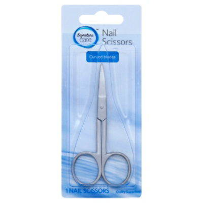 Signature Select/Care Nail Scissors Curved Blades - Each