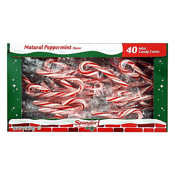 Spangler Candy Canes Mini Peppermint - Each