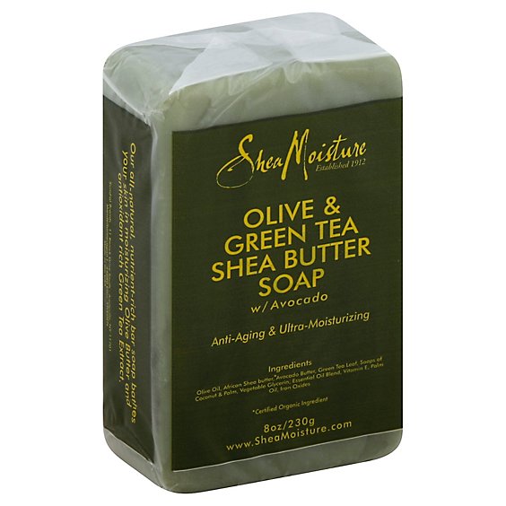 SheaMoisture Soap Shea Butter Olive & Green Tea - 8 Oz