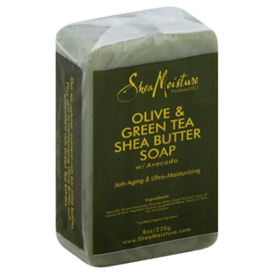 SheaMoisture Soap Shea Butter Olive & Green Tea - 8 Oz