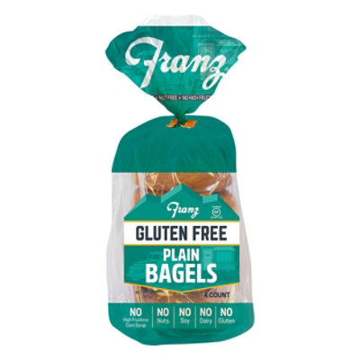 Franz Bagels Plain Gluten Free 4 Count - 14 Oz