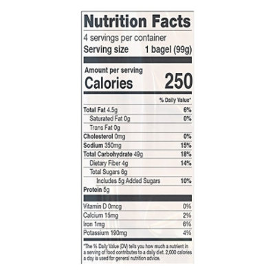 Franz Bagels Plain Gluten Free 4 Count - 14 Oz - Image 3