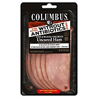 Columbus Applewood Uncured Ham Vp - 6 Oz - Image 1