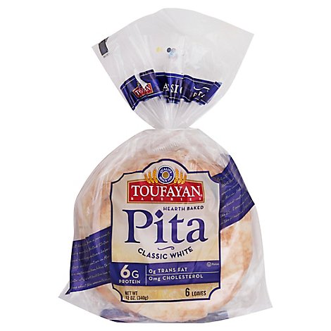 Tf Pita Bread White - Each