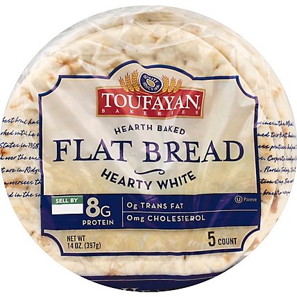 Tf Flat Bread White Med - Each - Image 2
