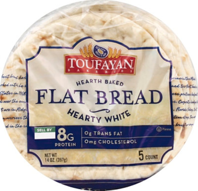 Tf Flat Bread White Med - Each - Image 2