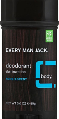 Every Man Jack Body Deodorant Fresh Scent - 3 Oz - Image 2