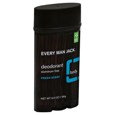 Every Man Jack Body Deodorant Fresh Scent - 3 Oz