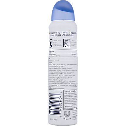 Dove Advanced Care Antiperspirant Deodorant Dry Spray Original Clean - 3.8 Oz - Image 5