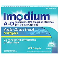 Imodium Anti-Diarrheal Softgels - 24 Count - Image 3