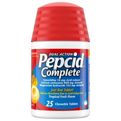 Pepcid Complete Chews Tropical Fruit Tablets - 25 Count - Image 4