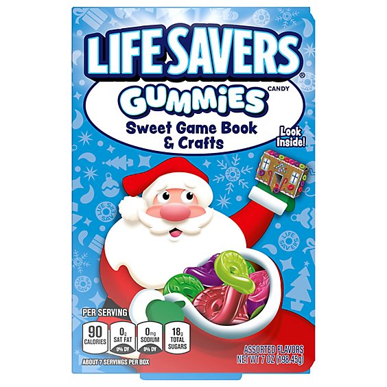 Life Savers Storybook Games & Crafts Christmas Sweet Gummy Candy - 7 Oz