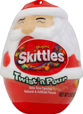 Skittles Candy Christmas Original Santa Twist n Pour - 1.5 Oz - Image 2